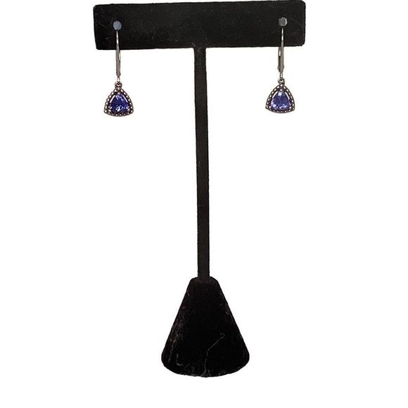 🎄🎁Genuine Tanzanite Lever-back Earrings🎁🎄 - Picture 1 of 7